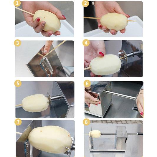 Potato Slicer Manual Waffle Fry Cutter French Fries Cutter for Kitchen Tools