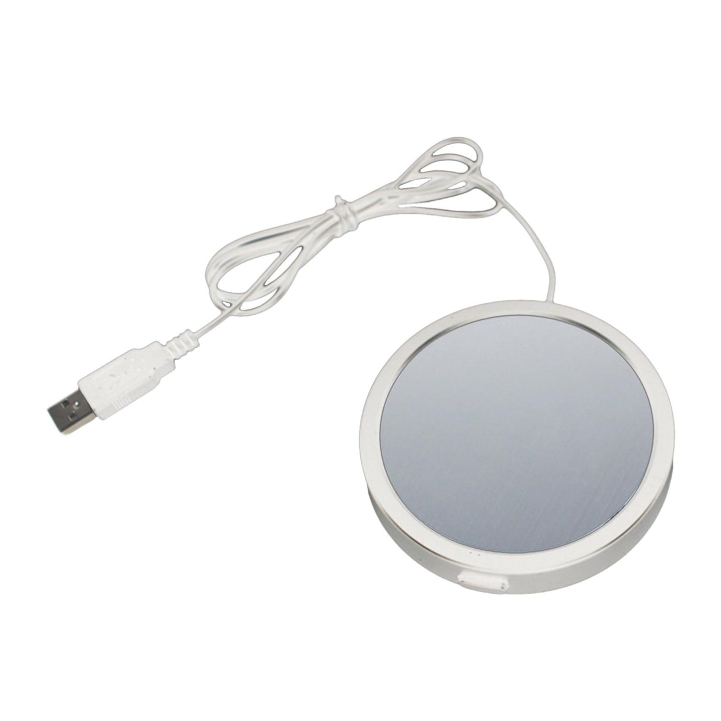 Electric Mug Warmer Desktop Beverage Keep Warm Drinking Cup Heating White