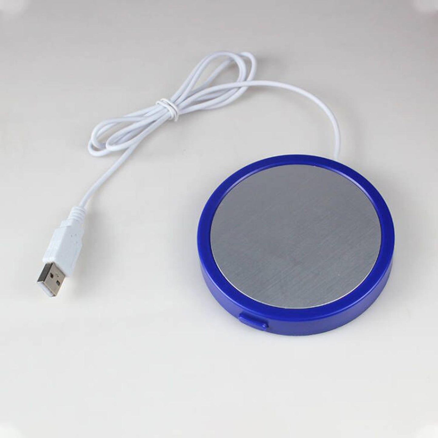 Electric Mug Warmer Desktop Beverage Keep Warm Drinking Cup Heating Blue