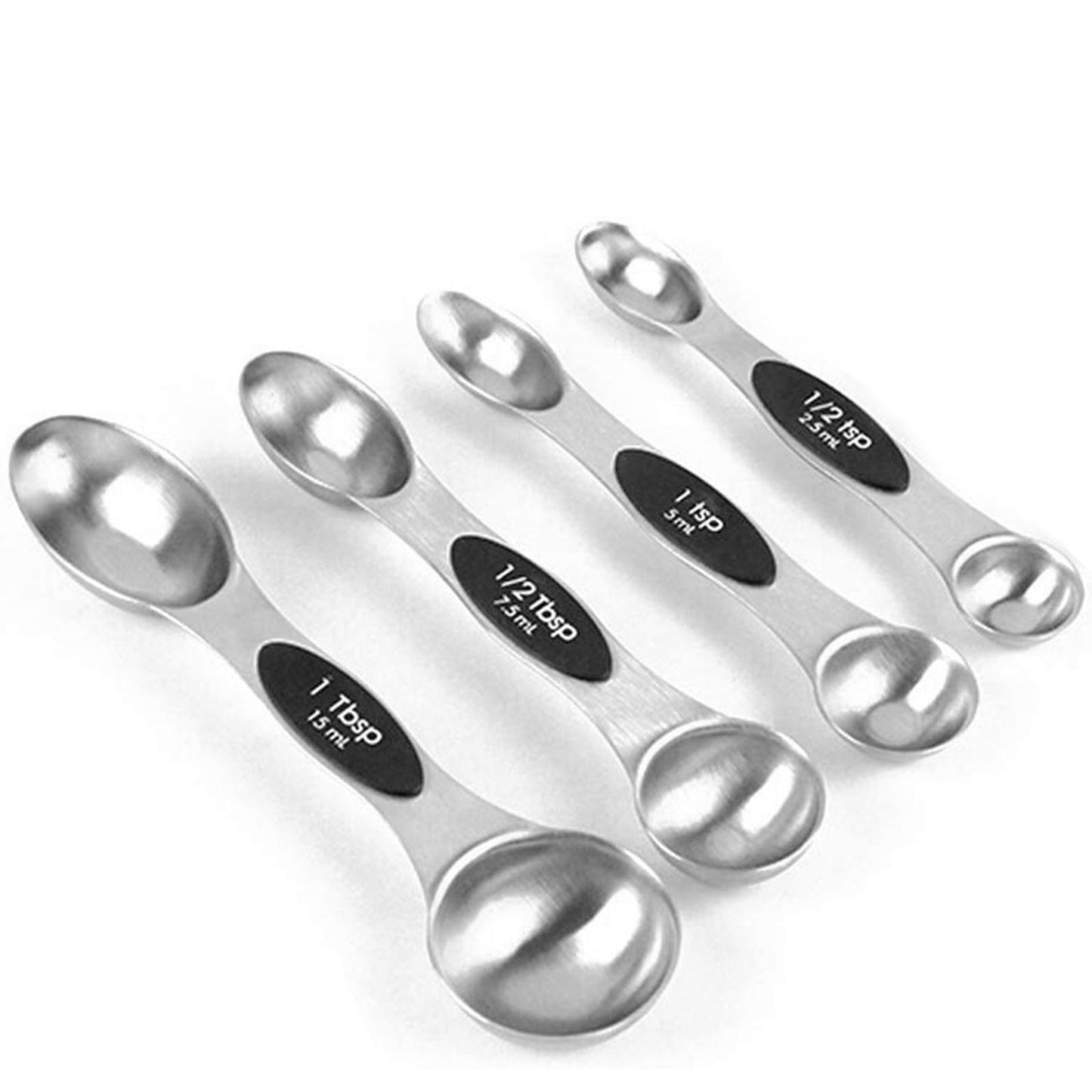 9 PCS Magnetic Measuring Spoon Dual Sided Dry Liquid Stackable Black