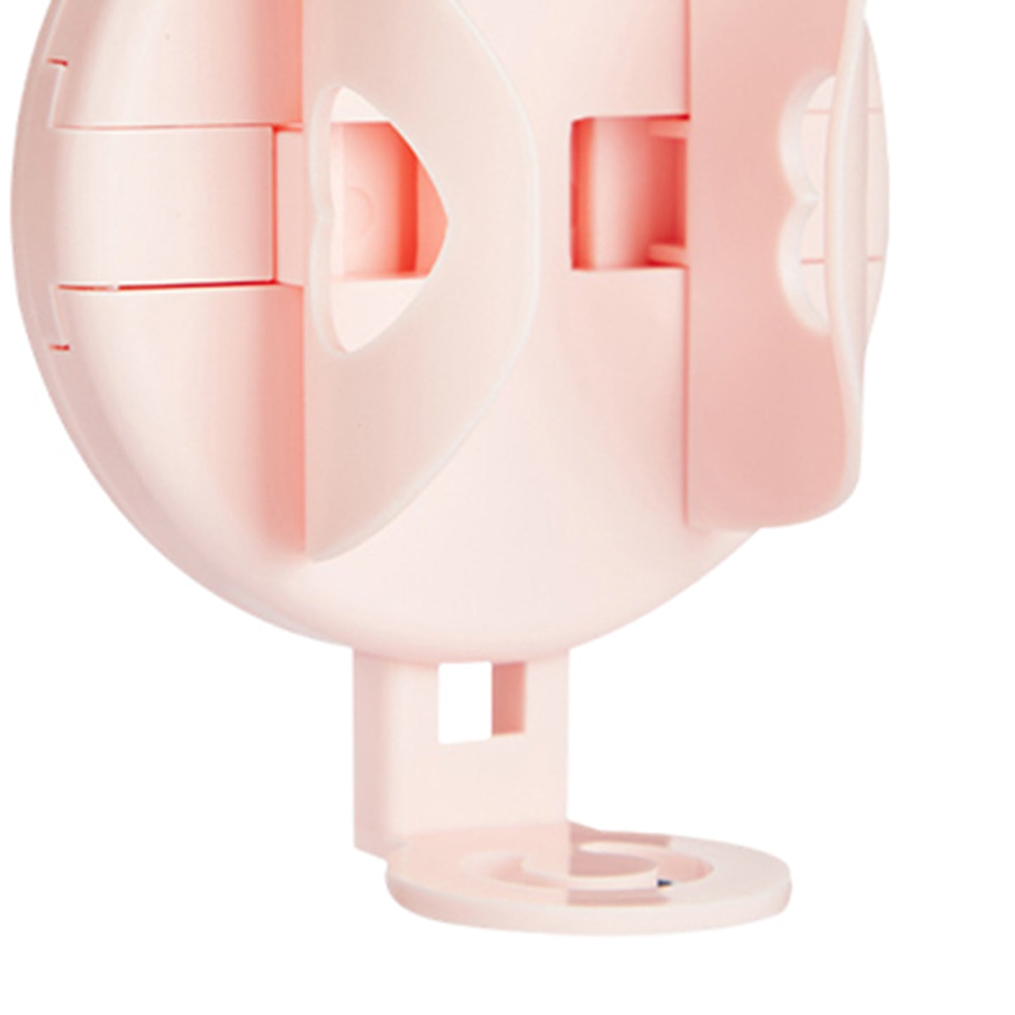 Multifunctional Wall Mount Wall Suction Type Toothbrush Holder for Bathroom pink