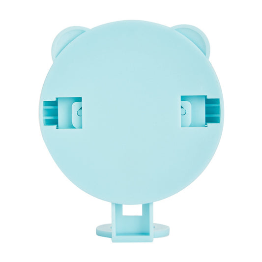 Multifunctional Wall Mount Wall Suction Type Toothbrush Holder for Bathroom blue