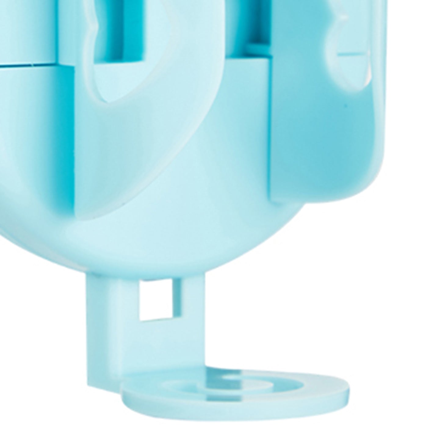 Multifunctional Wall Mount Wall Suction Type Toothbrush Holder for Bathroom blue