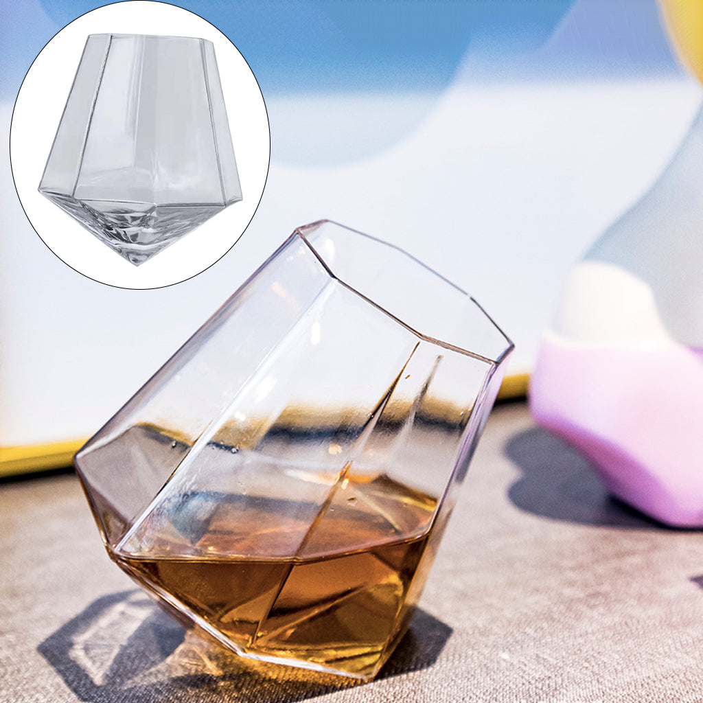 Crystal Octagonal Glass Lustre Elegant Brandy Diamond Octagonal Glasses