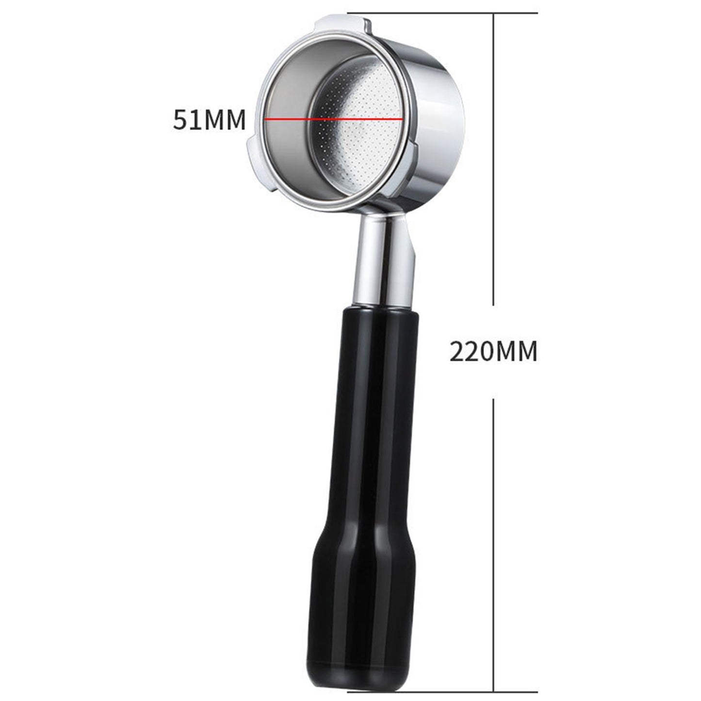 51mm Coffee Bottomless Portafilter Filter Basket Replacements for Delonghi B