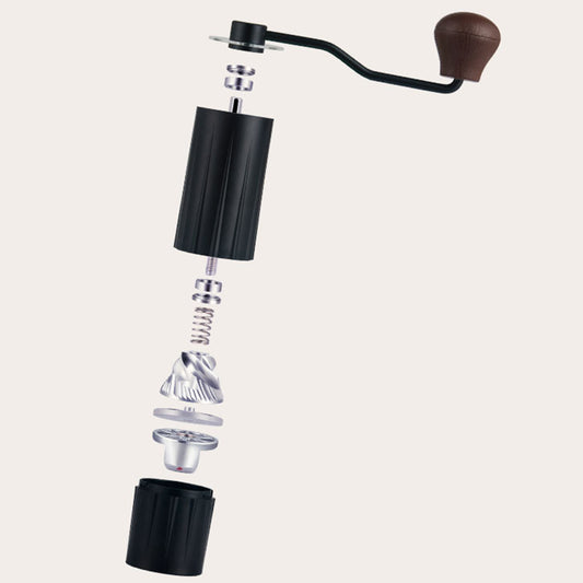 Mini Manual Coffee Bean Hand Grinder Machine Stainless Steel Burr Black