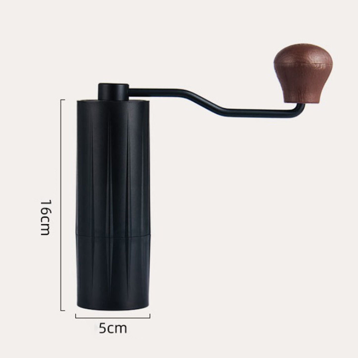 Mini Manual Coffee Bean Hand Grinder Machine Stainless Steel Burr Black