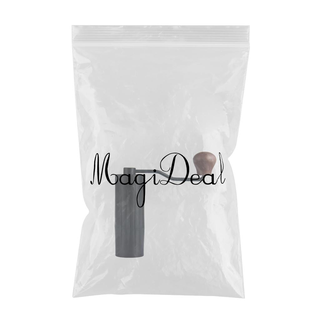 Mini Manual Coffee Bean Hand Grinder Machine Stainless Steel Burr Black