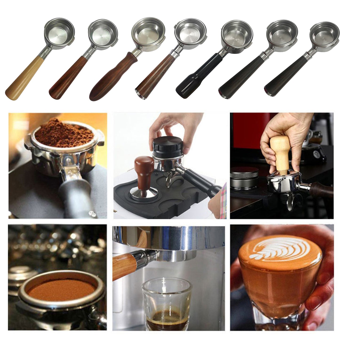 58mm Coffee Bottomless Portafilter Filter fits for Breville BES920 980 A