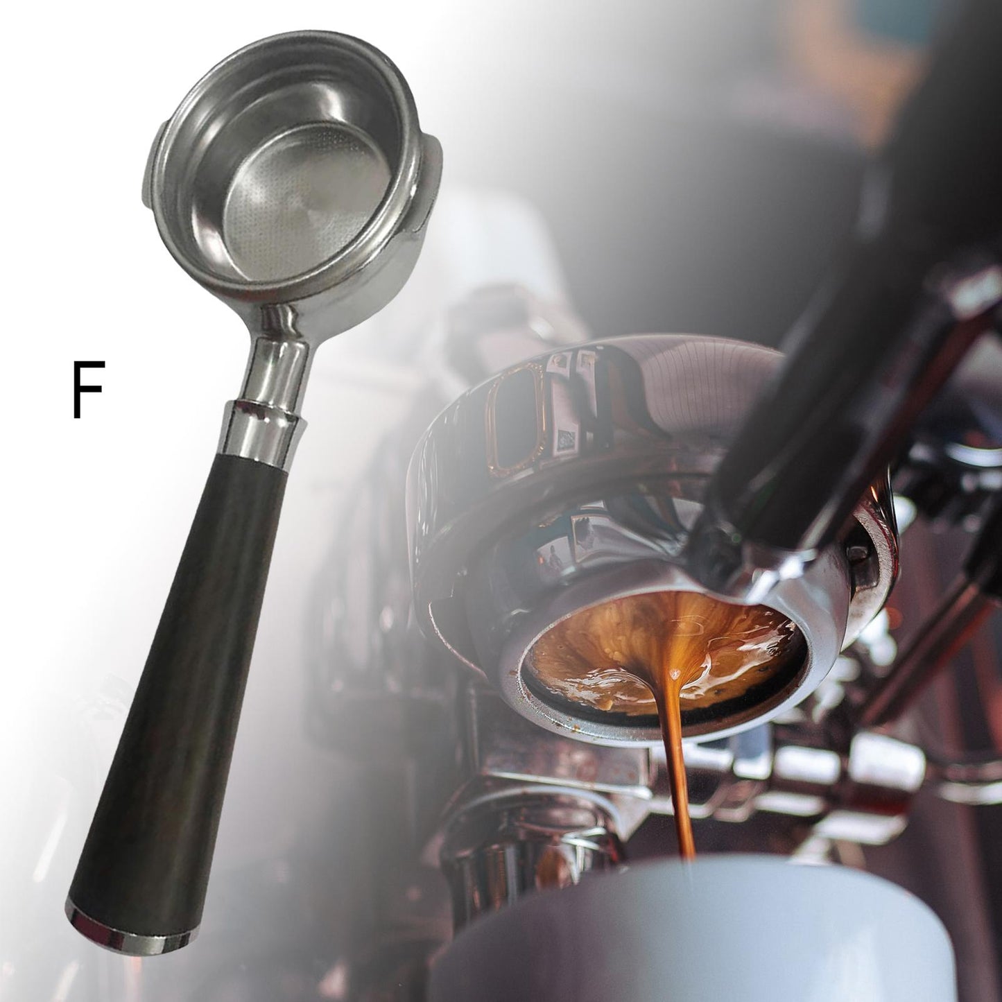 58mm Coffee Bottomless Portafilter Filter fits for Breville BES920 980 F
