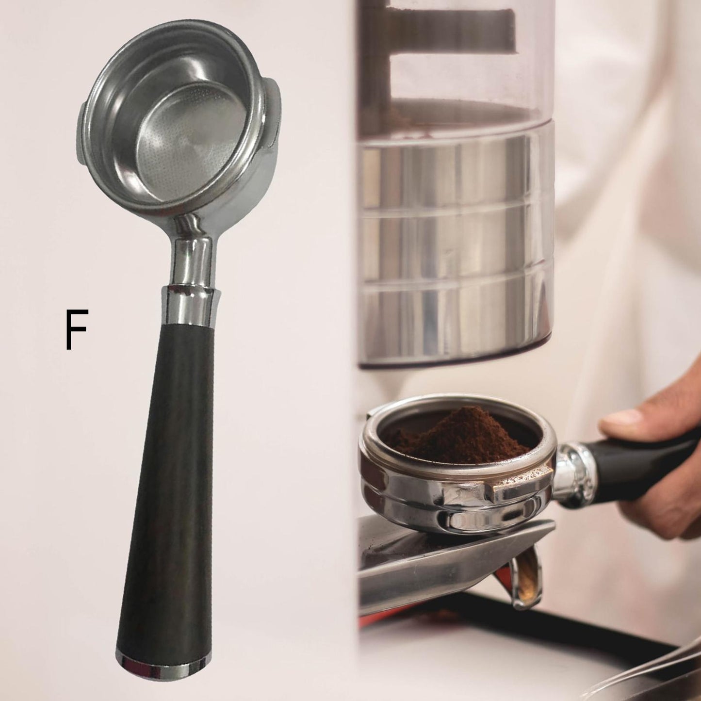 58mm Coffee Bottomless Portafilter Filter fits for Breville BES920 980 F