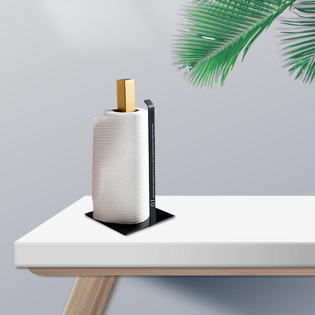 Paper Towel Holder 13 inch Dispenser Modern Standing for Kitchen Family