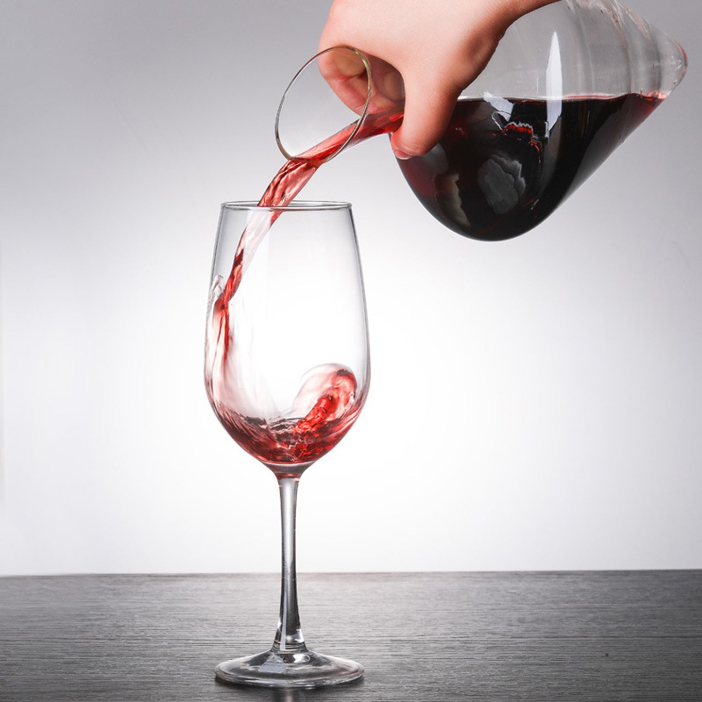Glass Decanter High Transparent Drinks Parties Oblique Mouth Great Present