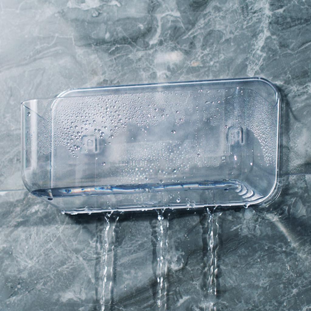 Adhesive Storage Holder Shower Caddy Bathroom Accessories Bath Shelf S