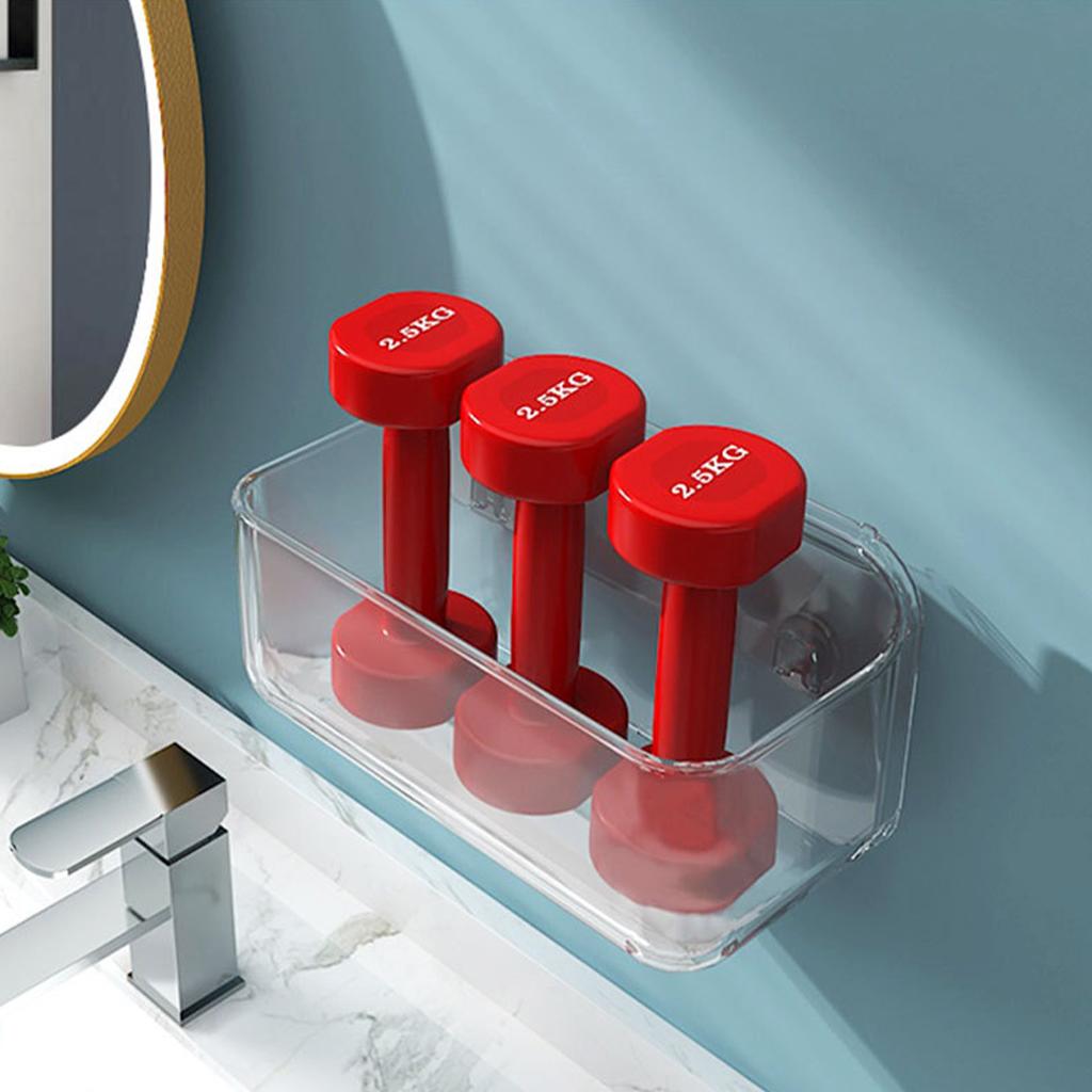 Adhesive Storage Holder Shower Caddy Bathroom Accessories Bath Shelf S