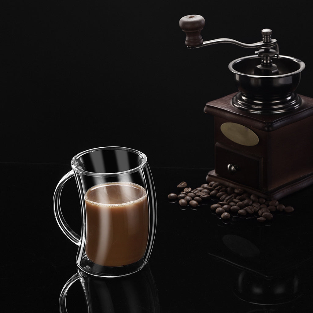 Double Shot Glass Cup Drinkware Heat Resistant Macchiato Coffee Cup