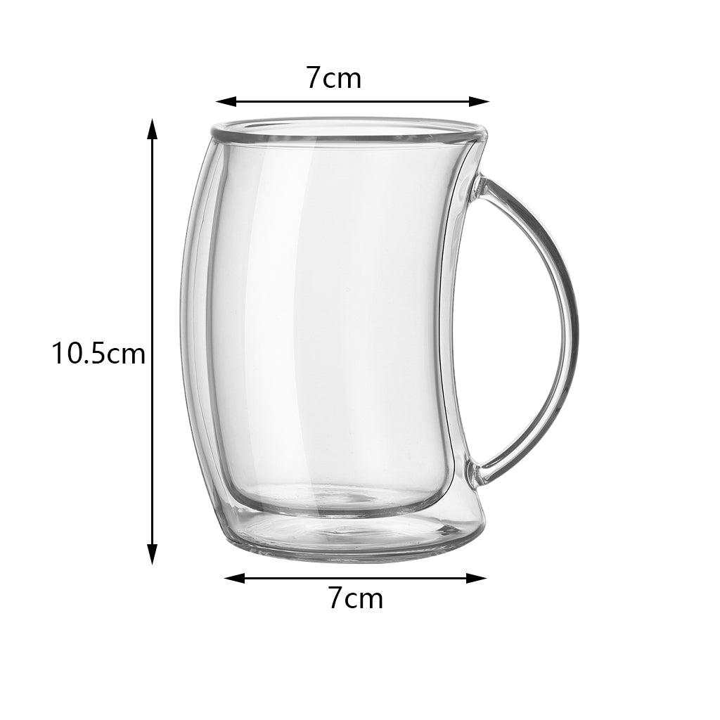 Double Shot Glass Cup Drinkware Heat Resistant Macchiato Coffee Cup