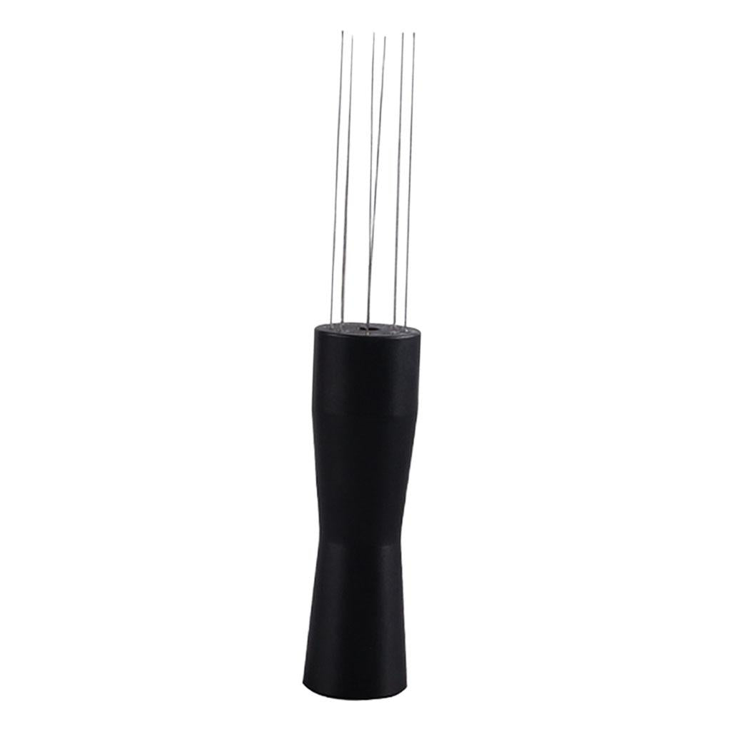 Needle Style Coffee Tamper Distributor Espresso Hand Stirrer Tool Black