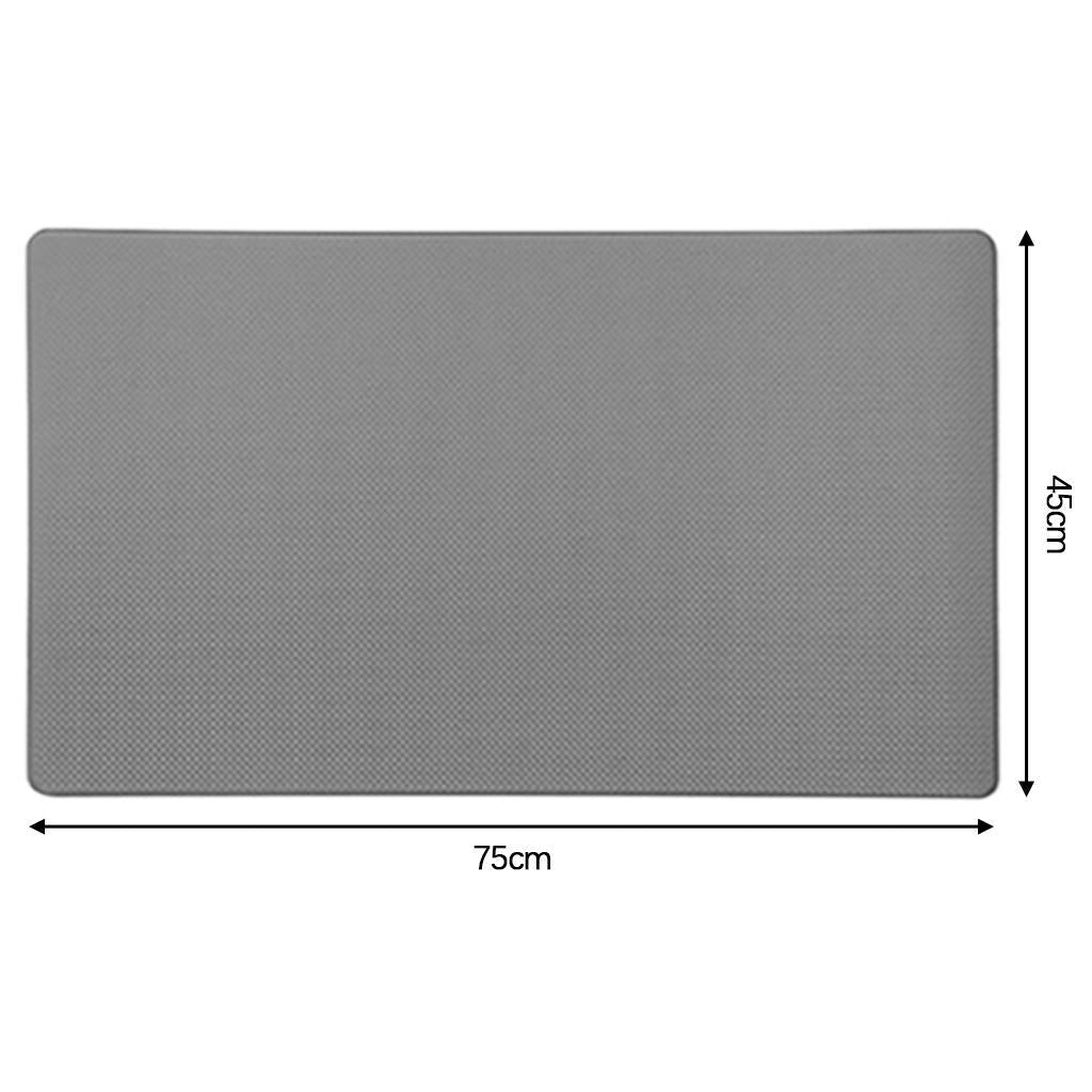 Kitchen Mat Cushioned Runner Floor Mat Rug Thick PVC for Home Sink Bedroom Gray 1 Piece