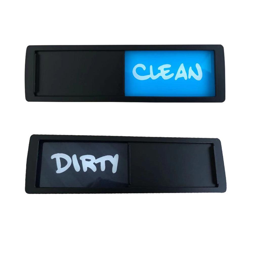 Magnet Clean Dirty Sign Dishwasher Indicator for Kitchen Dishwasher Fridge Blue Gray Black