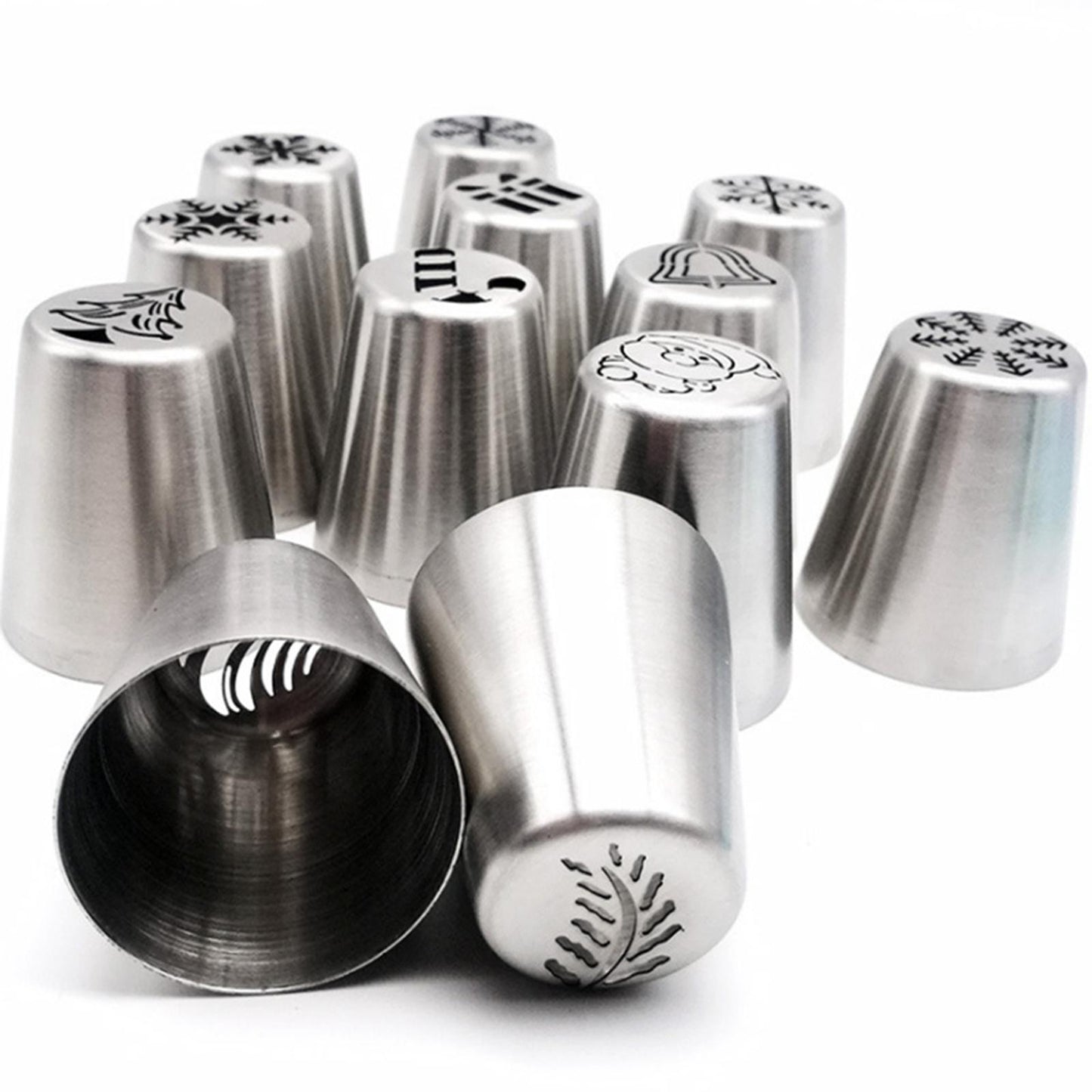 Stainless Steel Icing Piping Nozzle Pastry Xmas Flower Mouth Cake Decorating
