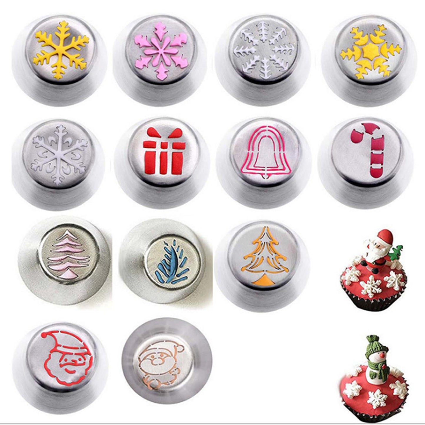 Stainless Steel Icing Piping Nozzle Pastry Xmas Flower Mouth Cake Decorating