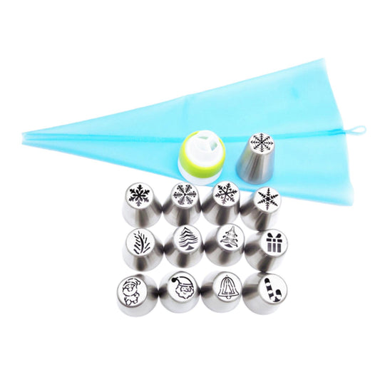 Stainless Steel Icing Piping Nozzle Pastry Xmas Flower Mouth Cake Decorating