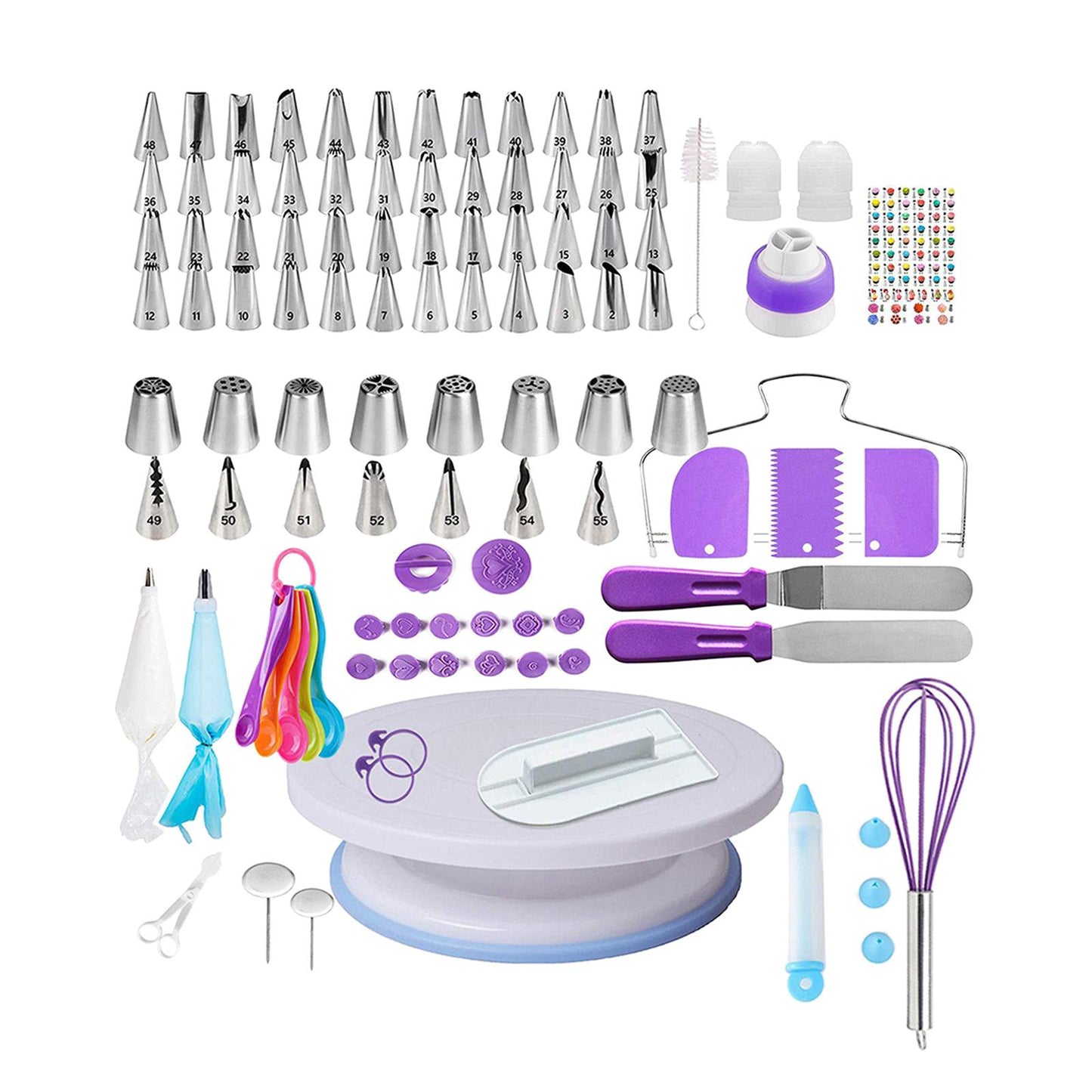 137pcs/set Icing Bag Pastry Nozzles Tips Baking Cake Dessert Decorating Tool