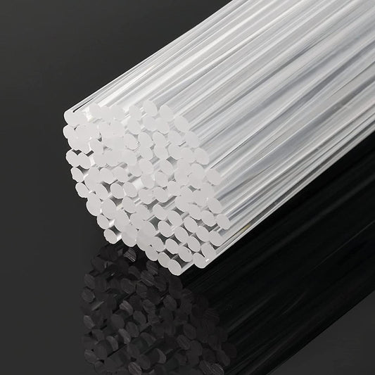 100x Clear Lollipops Sticks Acrylic for Home Halloween Chocolate 10.2x0.3cm