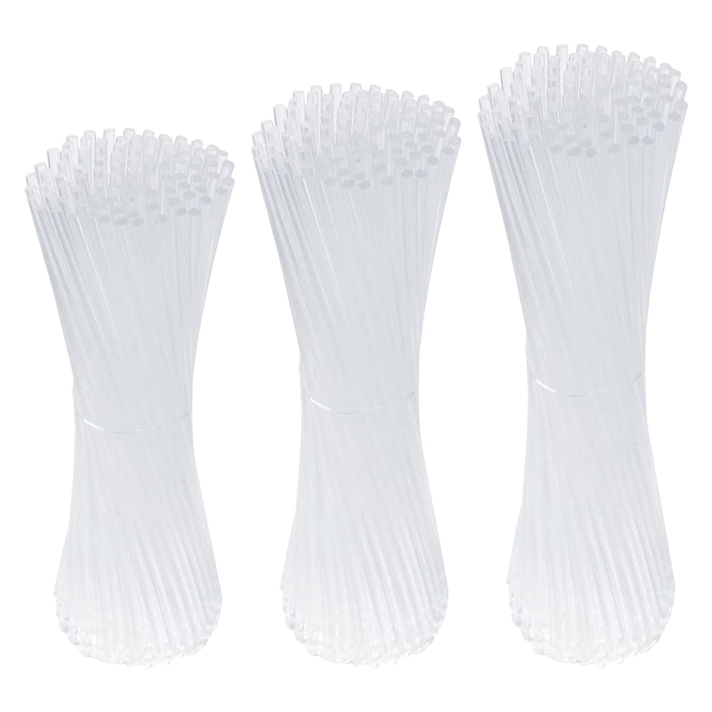 100x Clear Lollipops Sticks Acrylic for Home Halloween Chocolate 10.2x0.3cm