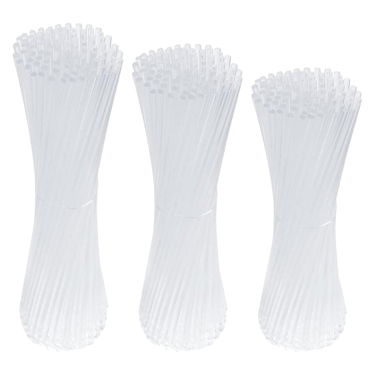 100x Clear Lollipops Sticks Acrylic for Home Halloween Chocolate 10.2x0.3cm