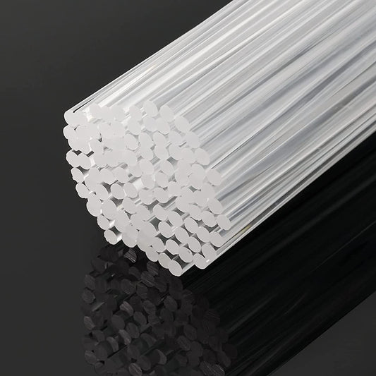 100x Clear Lollipops Sticks Acrylic for Home Halloween Chocolate 12.7x0.3cm