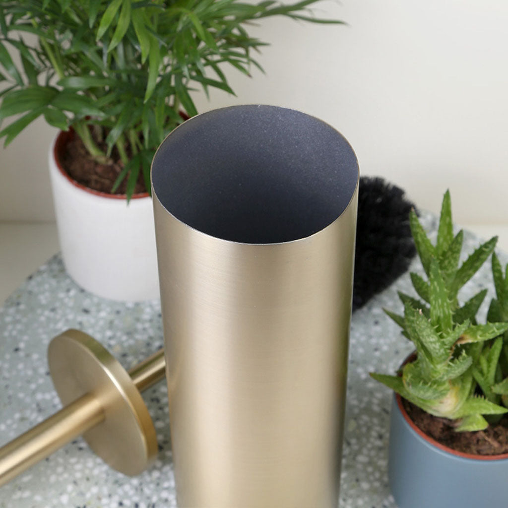 Stainless Steel Toilet Brush Holder Long Handle No Dead Corner for Toilet