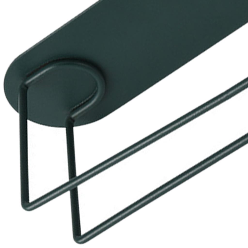 Paper Holder Racks Under Cabinet Off-wall Rustproof Hanging Accessory Toilet green