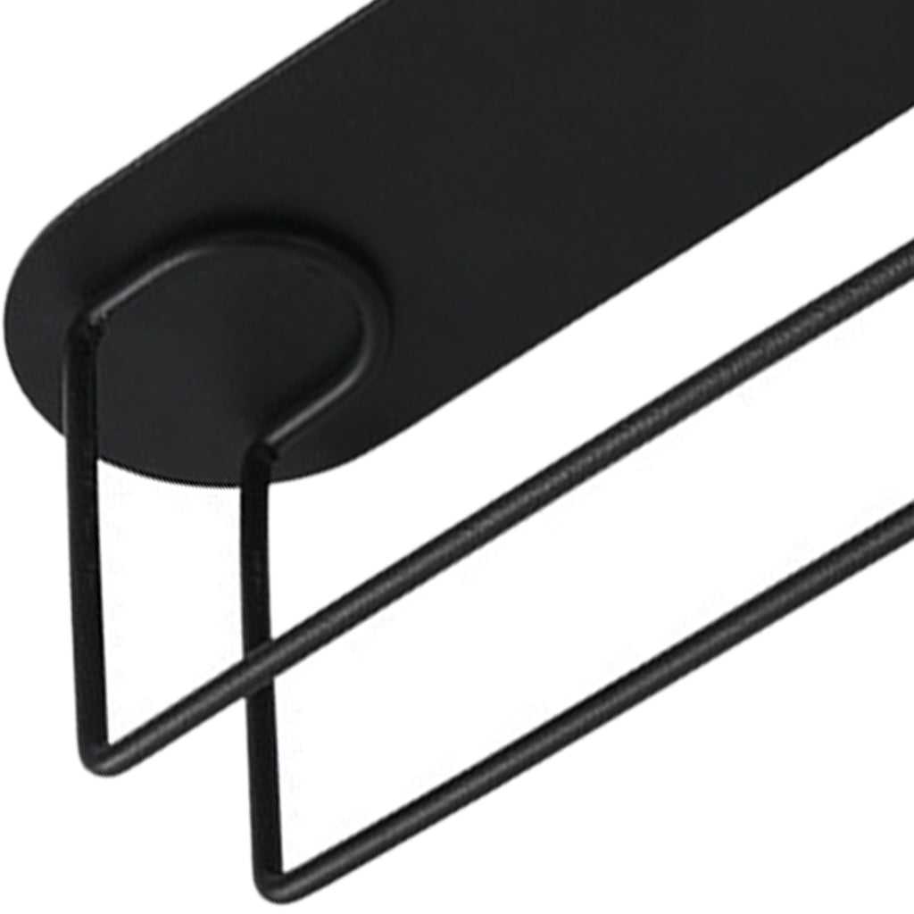 Paper Holder Racks Under Cabinet Off-wall Rustproof Hanging Accessory Toilet black