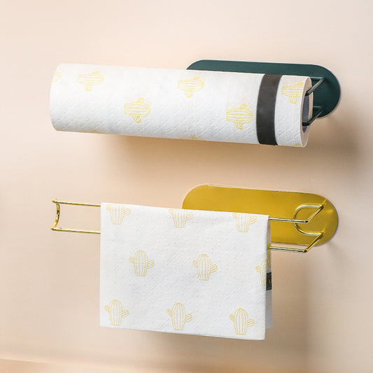 Paper Holder Racks Under Cabinet Off-wall Rustproof Hanging Accessory Toilet gold