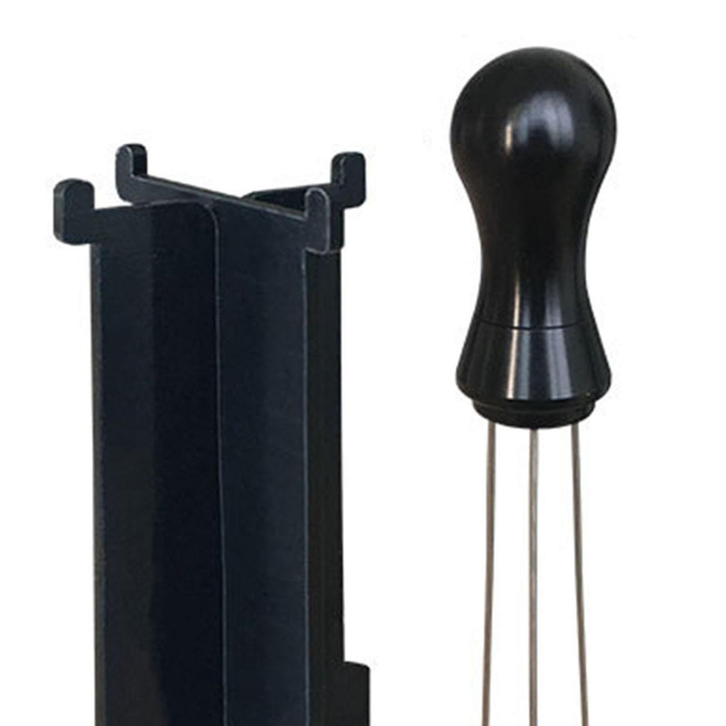 Espresso Tamper Arc-Shaped Stitch Wider Stir Area Leveler Needle Type Black