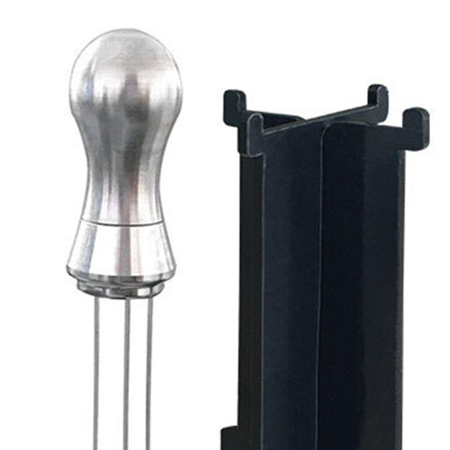 Espresso Tamper Arc-Shaped Stitch Wider Stir Area Leveler Needle Type Silver