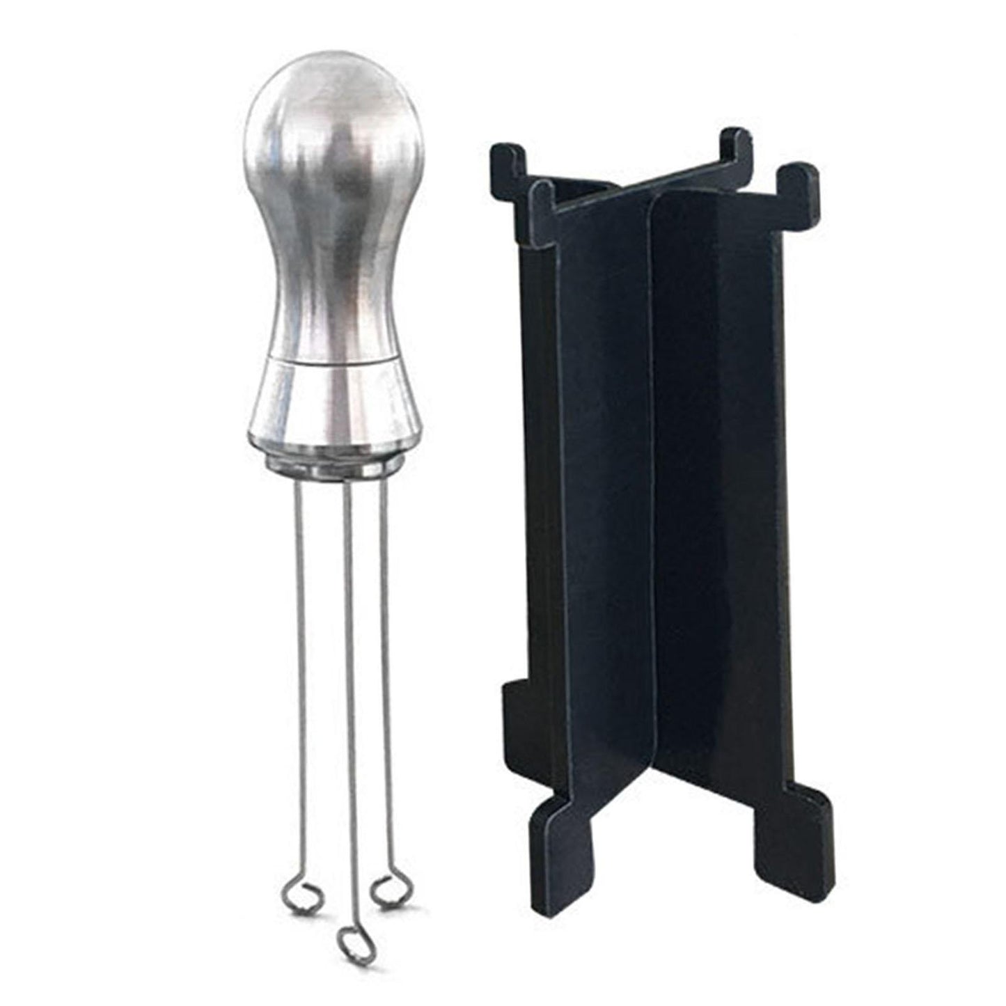 Espresso Tamper Arc-Shaped Stitch Wider Stir Area Leveler Needle Type Silver
