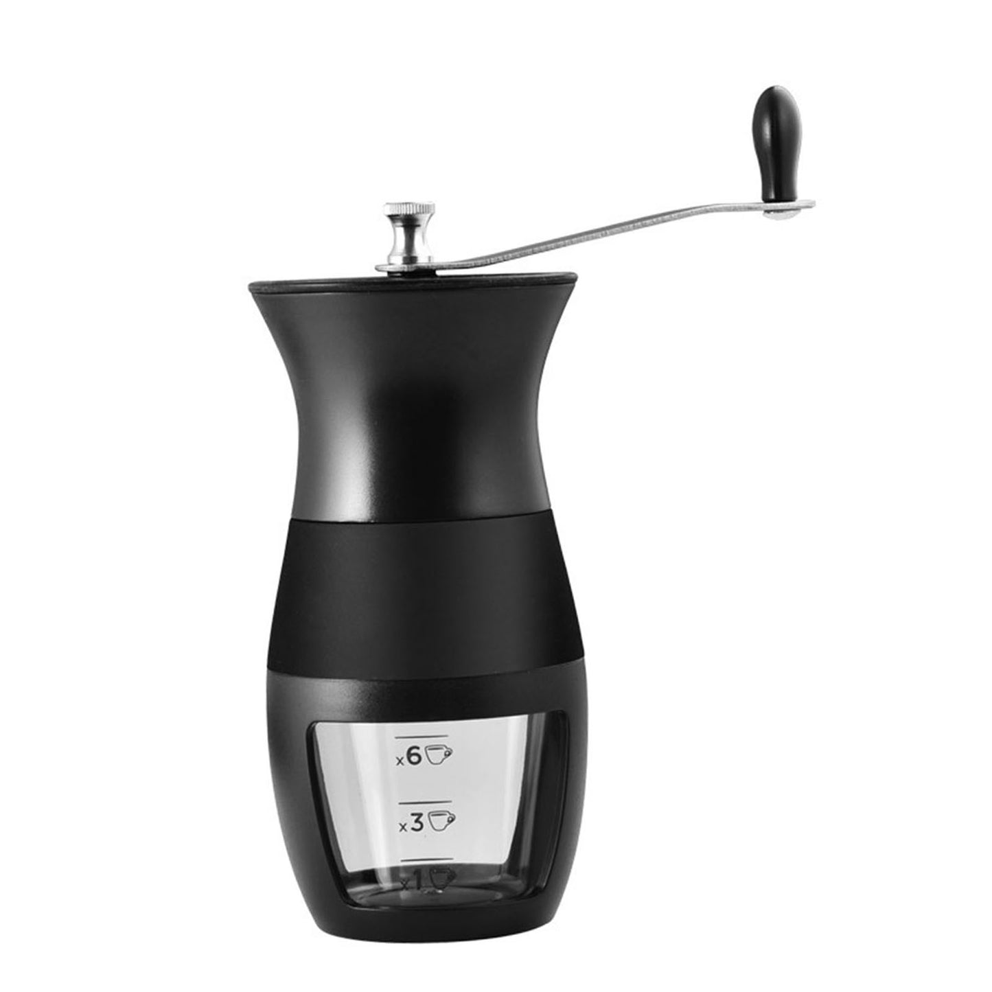 Mini Manual Coffee Bean Hand Grinder Machine ABS Plastic Visual Design