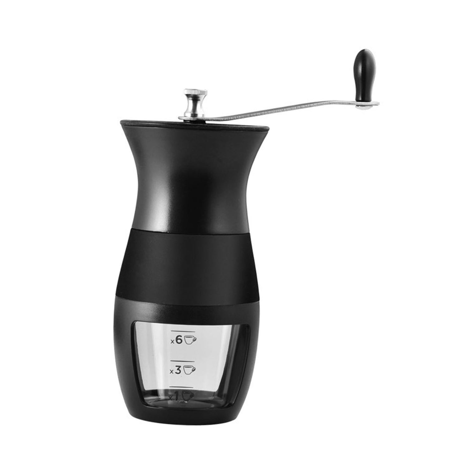 Mini Manual Coffee Bean Hand Grinder Machine ABS Plastic Visual Design