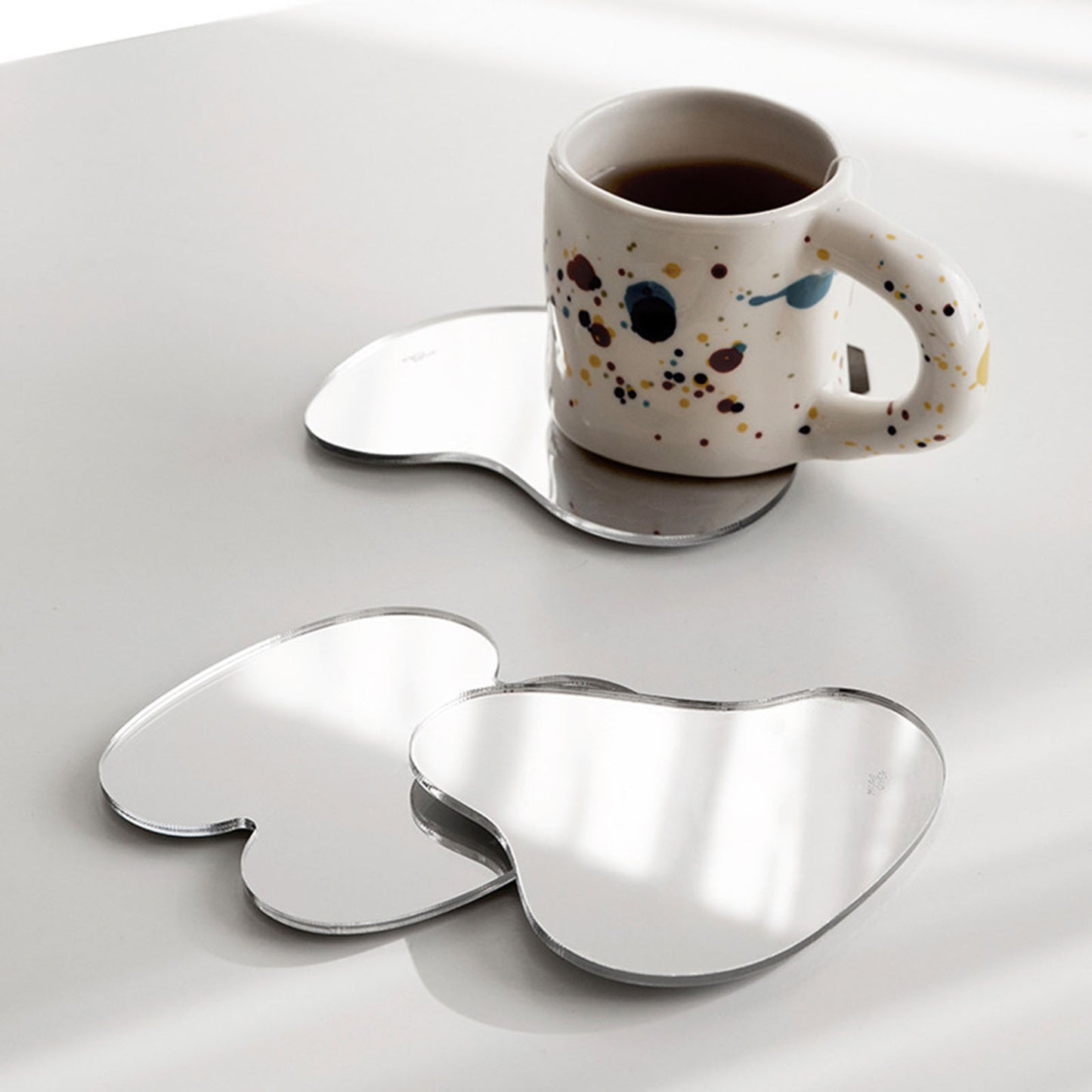 3Pieces Drink Coaster Set Heat Insulation Tea Cup Pad for Bar Kitchen Home