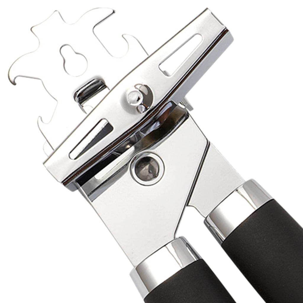 Stainless Steel Manual Can Opener Anti Slip Bottle Opener for Kitchen Tools
