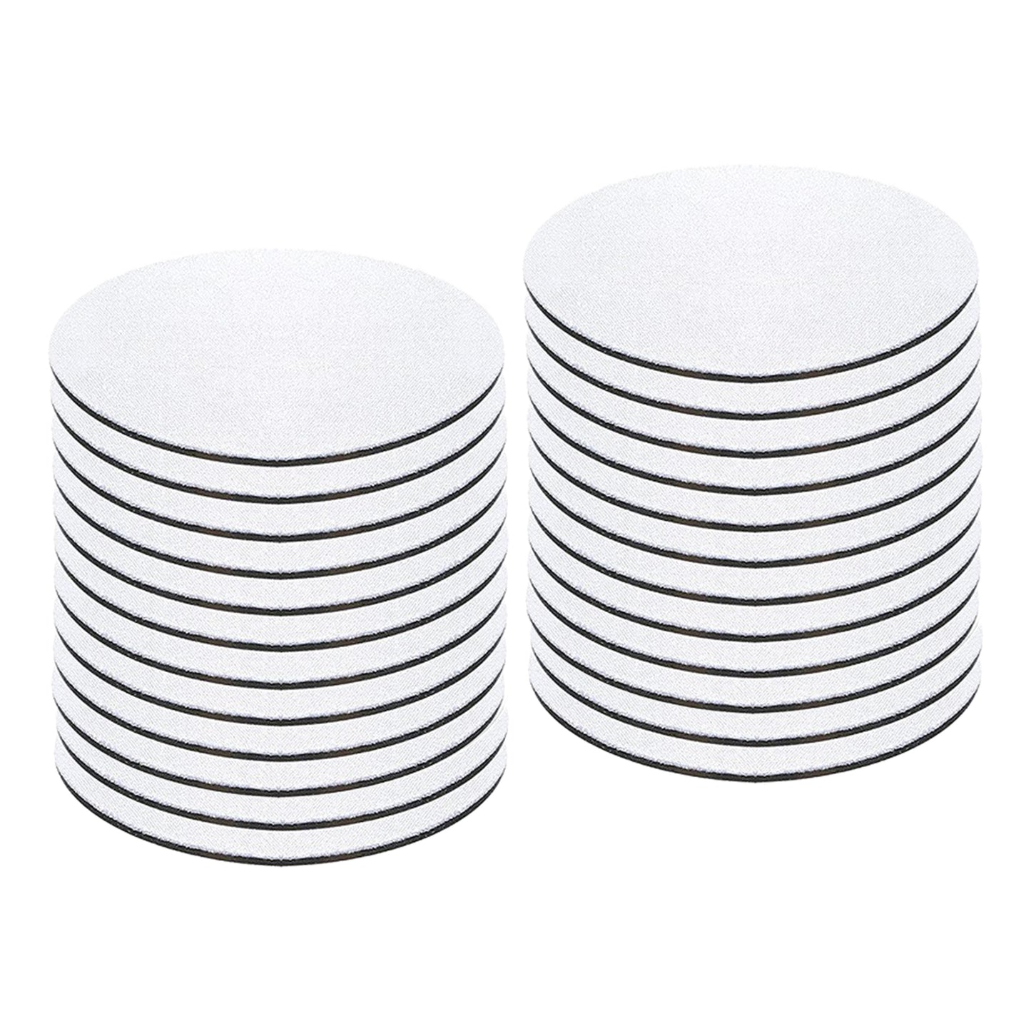 24 Piece Car Coaster Round Neoprene Coffee Cup Coaster for Car Kitchen Cafe