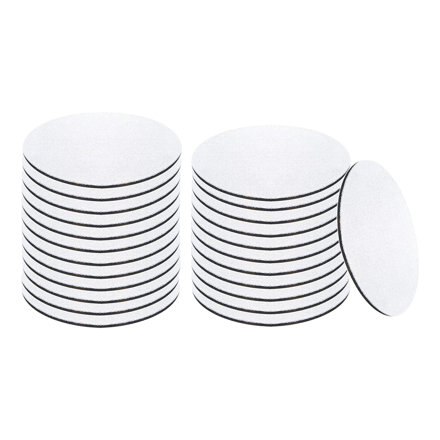 24 Piece Car Coaster Round Neoprene Coffee Cup Coaster for Car Kitchen Cafe