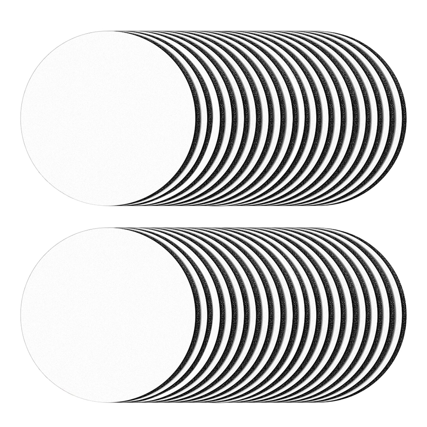 36 x Neoprene Blank Sublimation Coasters 10cm x 10cm Round non-slip bottom