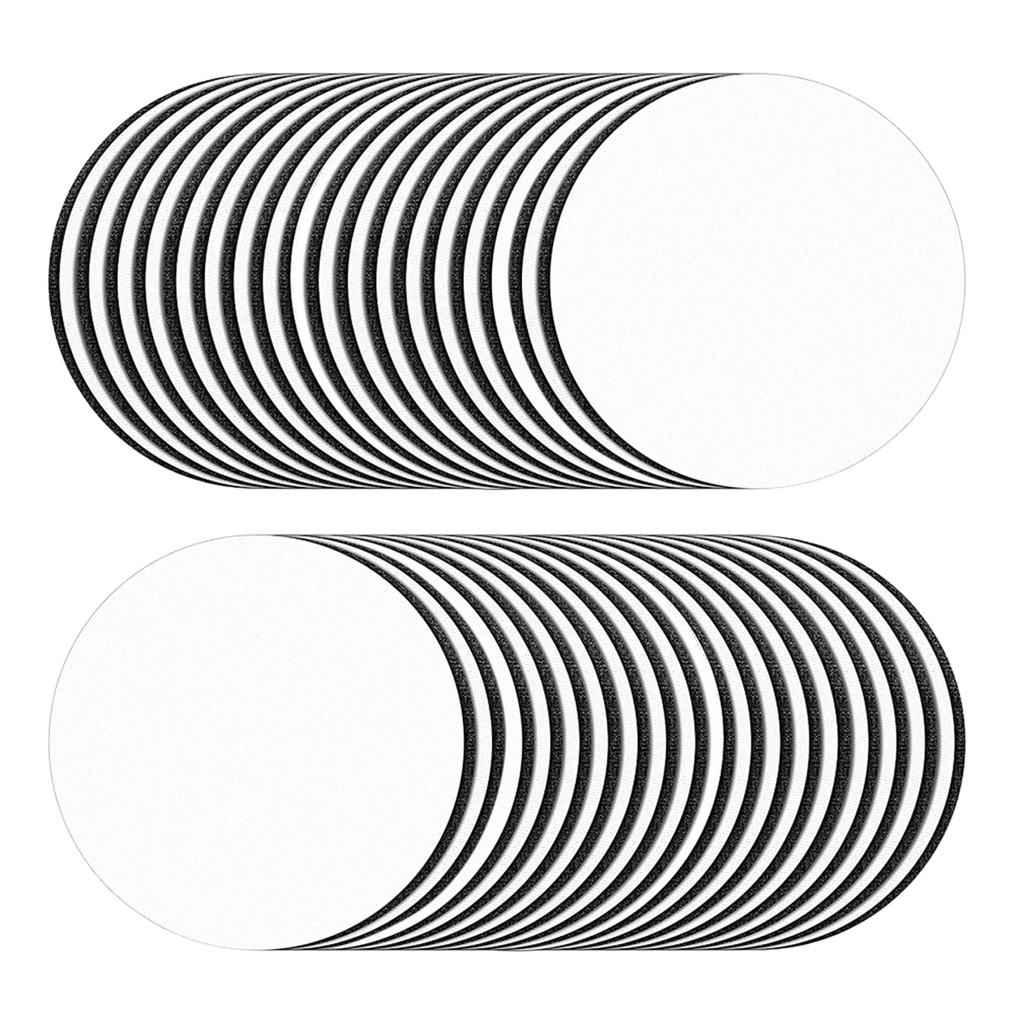 36 x Neoprene Blank Sublimation Coasters 10cm x 10cm Round non-slip bottom
