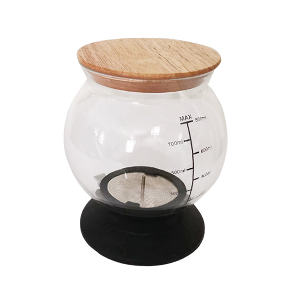 Glass Tea Dripper Set White Reusable Craft for Home Coffee Tea Pagoda Pot