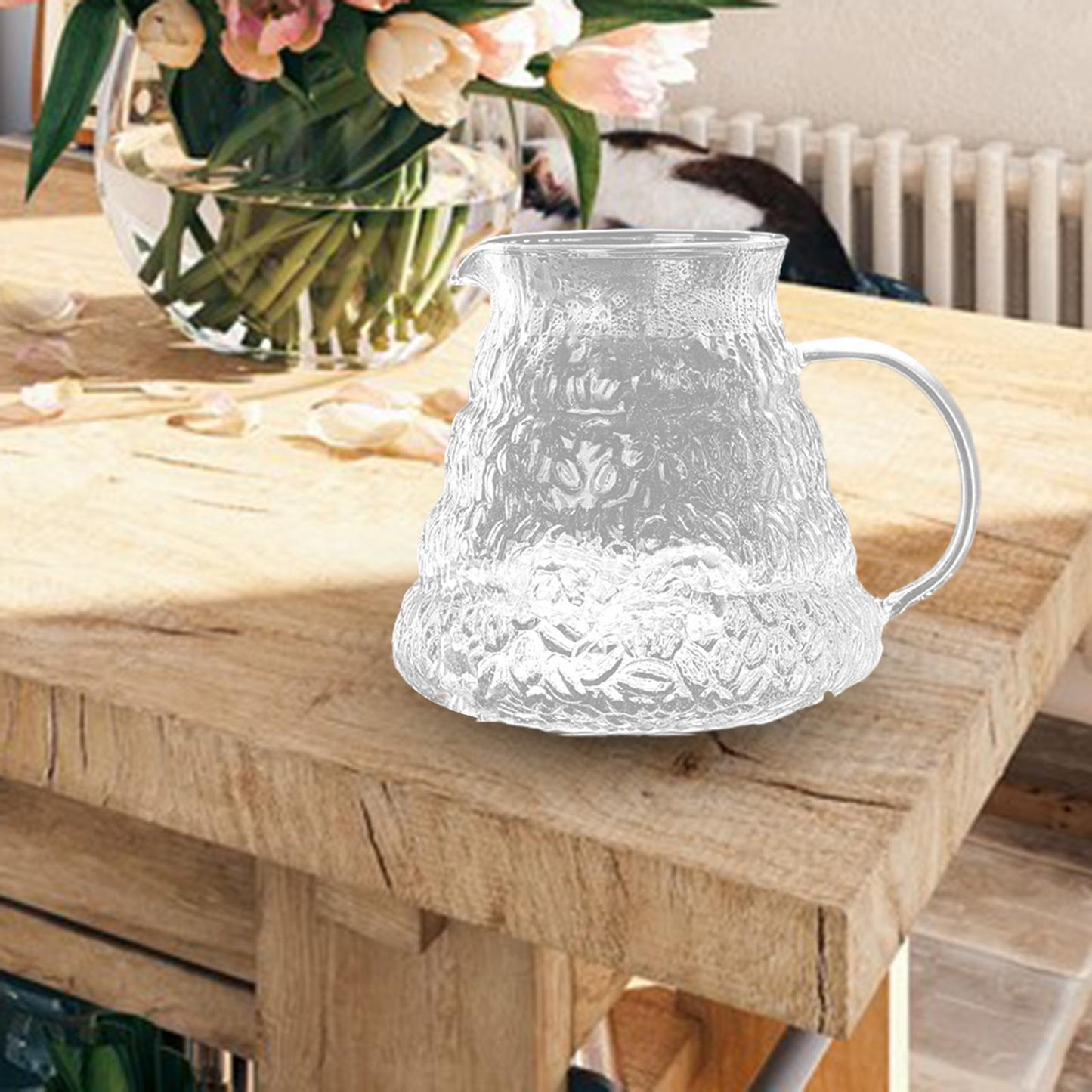 Glass Tea Dripper Set White Reusable Craft for Home Coffee Tea Cloud Pot