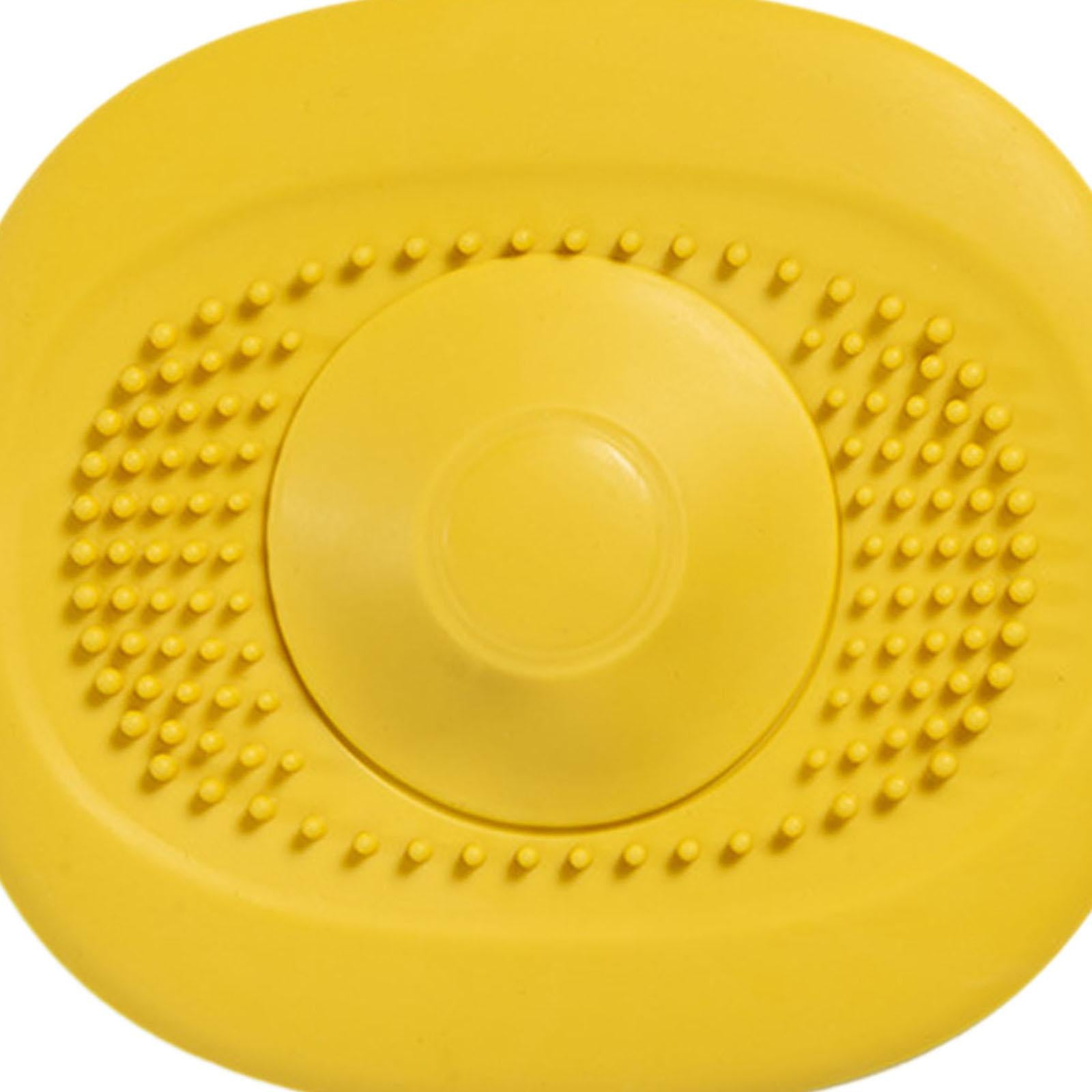 Tpr Silicone Strainer Diverse Needs Vortex for Household Cleaning Bathtub yellow